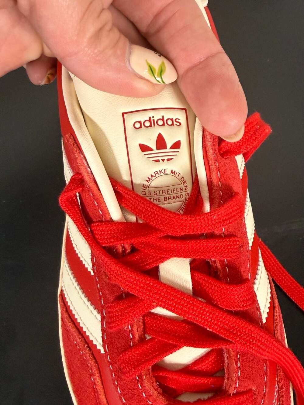 Adidas Gazelle Indoor Sneakers Red/White Size 5 - Picture 6 of 13